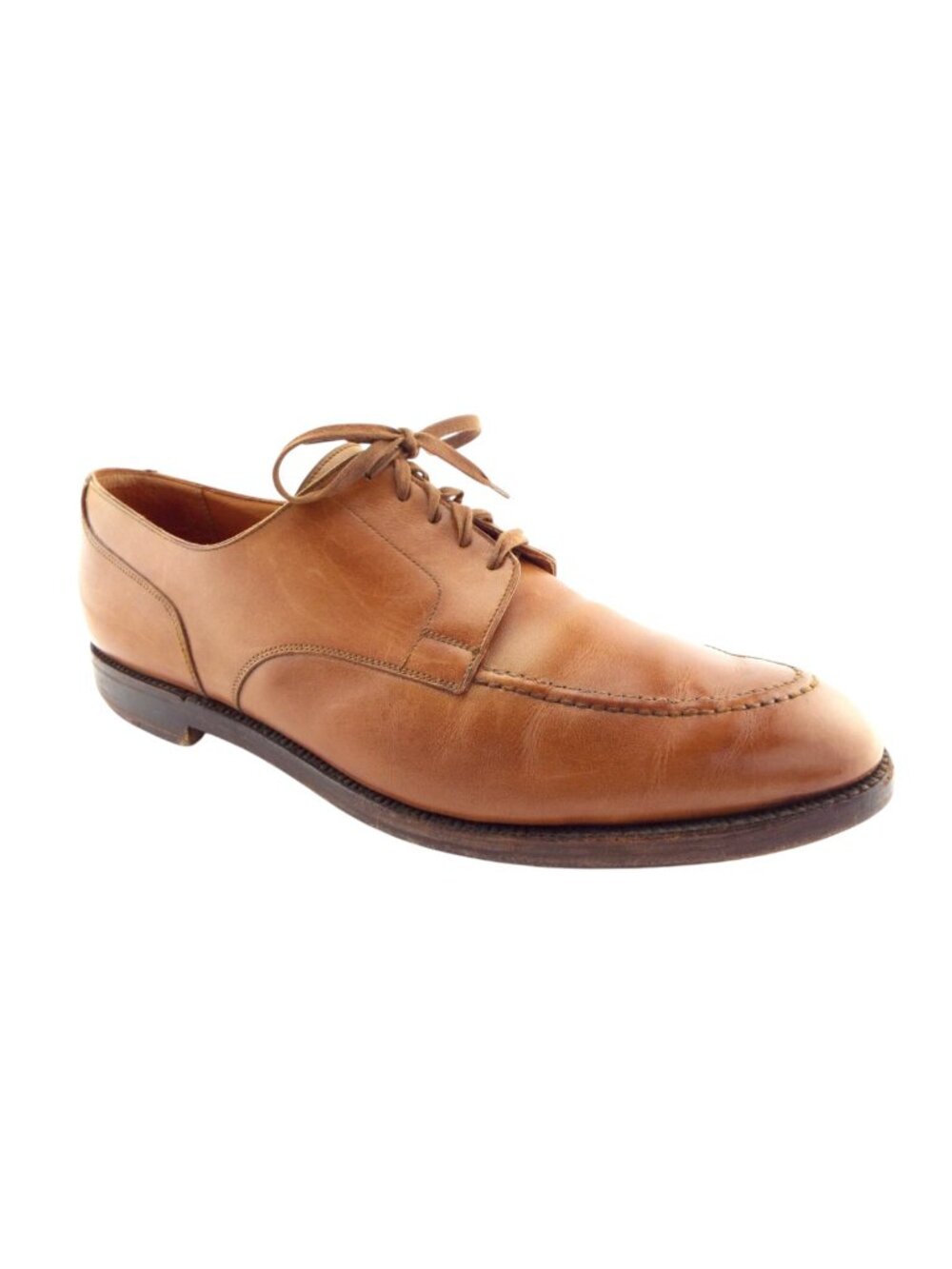 RALPH LAUREN POLO Royal Tan Brown Leather Lace-up Oxford Shoes 12